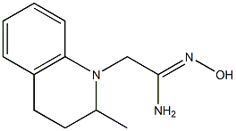 (1Z)-N'-hydroxy-2-(2-methyl-3,4-dihydroquinolin-1(2H)-yl)ethanimidamide 化学構造式