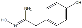 (1Z)-N'-hydroxy-2-(4-hydroxyphenyl)ethanimidamide Struktur