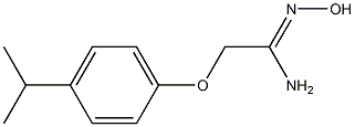 (1Z)-N'-hydroxy-2-(4-isopropylphenoxy)ethanimidamide Structure