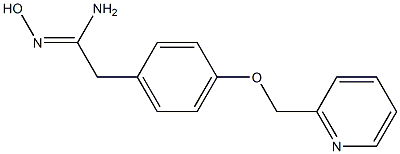 (1Z)-N'-hydroxy-2-[4-(pyridin-2-ylmethoxy)phenyl]ethanimidamide Structure