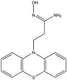 (1Z)-N'-hydroxy-3-(10H-phenothiazin-10-yl)propanimidamide Struktur