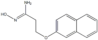 (1Z)-N'-hydroxy-3-(2-naphthyloxy)propanimidamide Structure