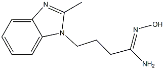 (1Z)-N'-hydroxy-4-(2-methyl-1H-benzimidazol-1-yl)butanimidamide Structure