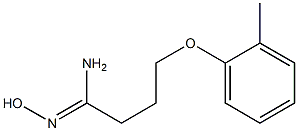 (1Z)-N'-hydroxy-4-(2-methylphenoxy)butanimidamide Structure