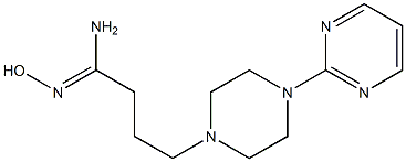 (1Z)-N'-hydroxy-4-(4-pyrimidin-2-ylpiperazin-1-yl)butanimidamide Structure