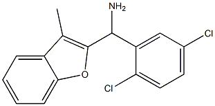 (2,5-dichlorophenyl)(3-methyl-1-benzofuran-2-yl)methanamine Structure