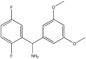 (2,5-difluorophenyl)(3,5-dimethoxyphenyl)methanamine Struktur