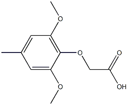 (2,6-dimethoxy-4-methylphenoxy)acetic acid Structure