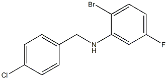 (2-bromo-5-fluorophenyl)(4-chlorophenyl)methylamine Structure