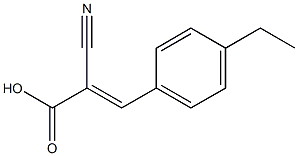 (2E)-2-cyano-3-(4-ethylphenyl)acrylic acid Struktur