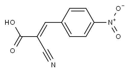 (2E)-2-cyano-3-(4-nitrophenyl)acrylic acid Struktur