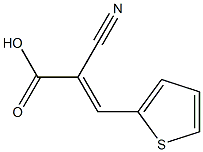 (2E)-2-cyano-3-thien-2-ylacrylic acid Struktur