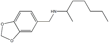 (2H-1,3-benzodioxol-5-ylmethyl)(heptan-2-yl)amine Structure