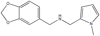(2H-1,3-benzodioxol-5-ylmethyl)[(1-methyl-1H-pyrrol-2-yl)methyl]amine|