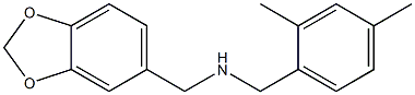 (2H-1,3-benzodioxol-5-ylmethyl)[(2,4-dimethylphenyl)methyl]amine|