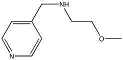 (2-methoxyethyl)(pyridin-4-ylmethyl)amine Struktur