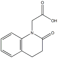 (2-oxo-3,4-dihydroquinolin-1(2H)-yl)acetic acid 化学構造式