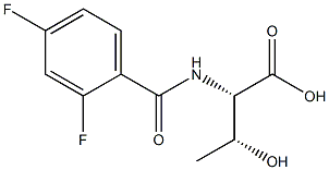 (2S,3R)-2-[(2,4-difluorobenzoyl)amino]-3-hydroxybutanoic acid Structure