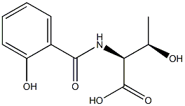 (2S,3R)-3-hydroxy-2-[(2-hydroxybenzoyl)amino]butanoic acid Structure