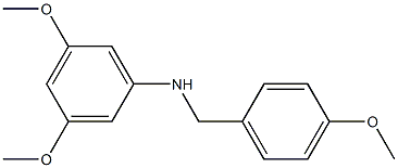 (3,5-dimethoxyphenyl)(4-methoxyphenyl)methylamine Struktur