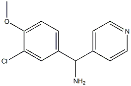 (3-chloro-4-methoxyphenyl)(pyridin-4-yl)methanamine Structure