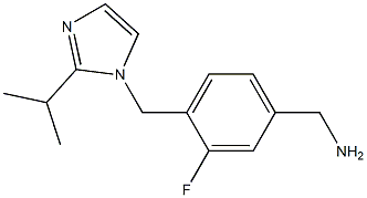 (3-fluoro-4-{[2-(propan-2-yl)-1H-imidazol-1-yl]methyl}phenyl)methanamine