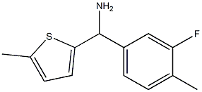 (3-fluoro-4-methylphenyl)(5-methylthiophen-2-yl)methanamine Struktur