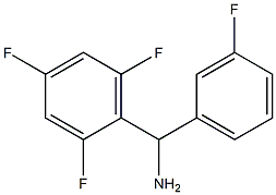 (3-fluorophenyl)(2,4,6-trifluorophenyl)methanamine Struktur