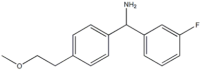 (3-fluorophenyl)[4-(2-methoxyethyl)phenyl]methanamine Struktur