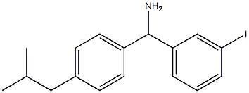 (3-iodophenyl)[4-(2-methylpropyl)phenyl]methanamine 结构式