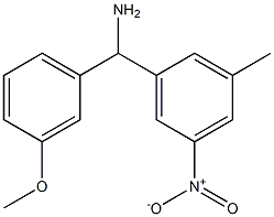(3-methoxyphenyl)(3-methyl-5-nitrophenyl)methanamine