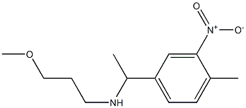 (3-methoxypropyl)[1-(4-methyl-3-nitrophenyl)ethyl]amine Struktur