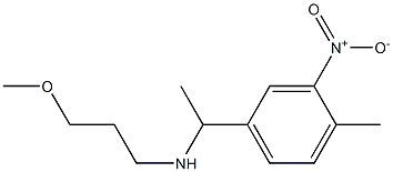 (3-methoxypropyl)[1-(4-methyl-3-nitrophenyl)ethyl]amine Structure