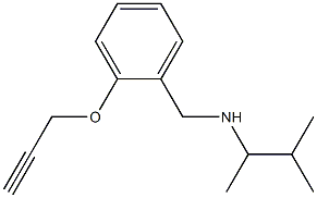 (3-methylbutan-2-yl)({[2-(prop-2-yn-1-yloxy)phenyl]methyl})amine Structure