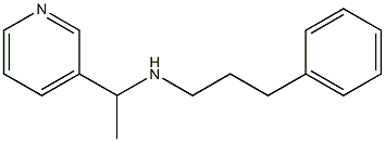 (3-phenylpropyl)[1-(pyridin-3-yl)ethyl]amine Struktur