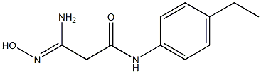 (3Z)-3-amino-N-(4-ethylphenyl)-3-(hydroxyimino)propanamide
