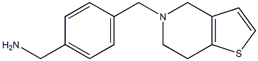 (4-{4H,5H,6H,7H-thieno[3,2-c]pyridin-5-ylmethyl}phenyl)methanamine 结构式