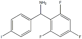 (4-iodophenyl)(2,4,6-trifluorophenyl)methanamine Struktur