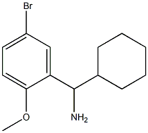 (5-bromo-2-methoxyphenyl)(cyclohexyl)methanamine Structure