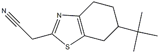 (6-tert-butyl-4,5,6,7-tetrahydro-1,3-benzothiazol-2-yl)acetonitrile Structure