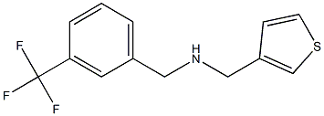  (thiophen-3-ylmethyl)({[3-(trifluoromethyl)phenyl]methyl})amine