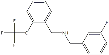 [(3-fluorophenyl)methyl]({[2-(trifluoromethoxy)phenyl]methyl})amine