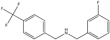 [(3-fluorophenyl)methyl]({[4-(trifluoromethyl)phenyl]methyl})amine|