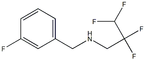 [(3-fluorophenyl)methyl](2,2,3,3-tetrafluoropropyl)amine Struktur