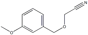 [(3-methoxybenzyl)oxy]acetonitrile Struktur