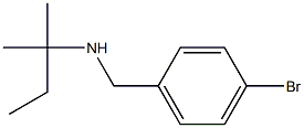 [(4-bromophenyl)methyl](2-methylbutan-2-yl)amine Structure