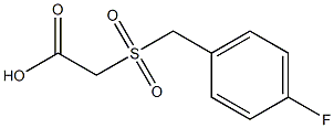 [(4-fluorobenzyl)sulfonyl]acetic acid Structure