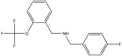 [(4-fluorophenyl)methyl]({[2-(trifluoromethoxy)phenyl]methyl})amine