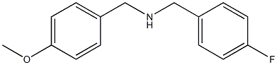 [(4-fluorophenyl)methyl][(4-methoxyphenyl)methyl]amine Structure