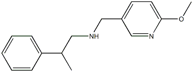 [(6-methoxypyridin-3-yl)methyl](2-phenylpropyl)amine Struktur